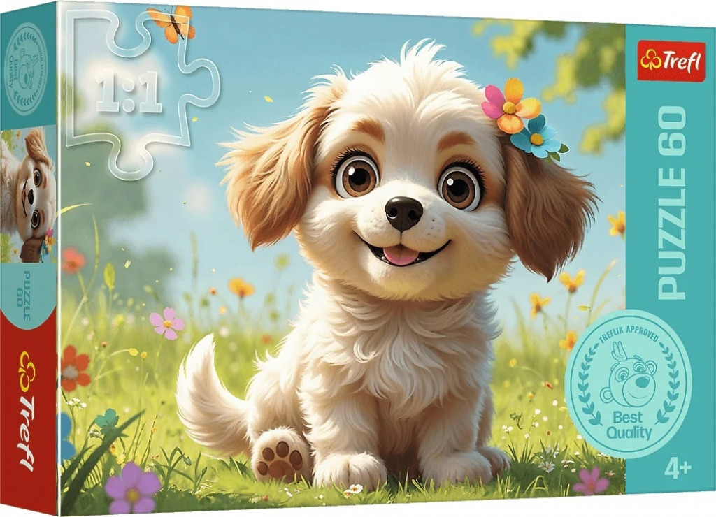 Trefl Trefl Puzzle 60 - Byť šteniatkom