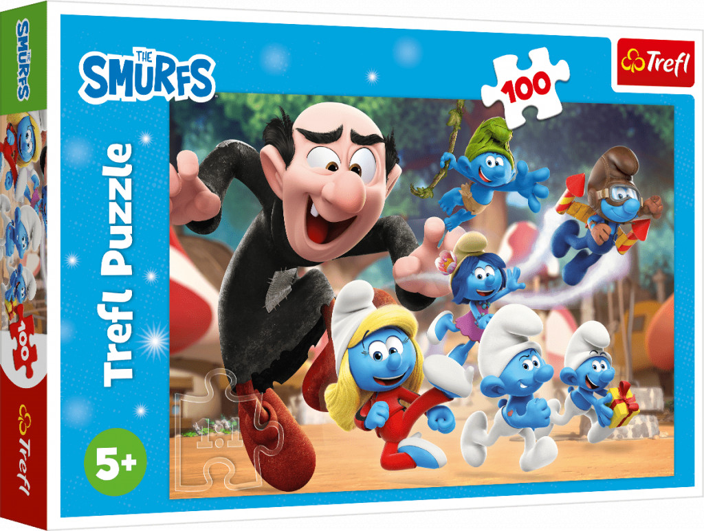 Trefl Trefl Puzzle 100 Šmolkovia / Lekcie Otecka Šmolka