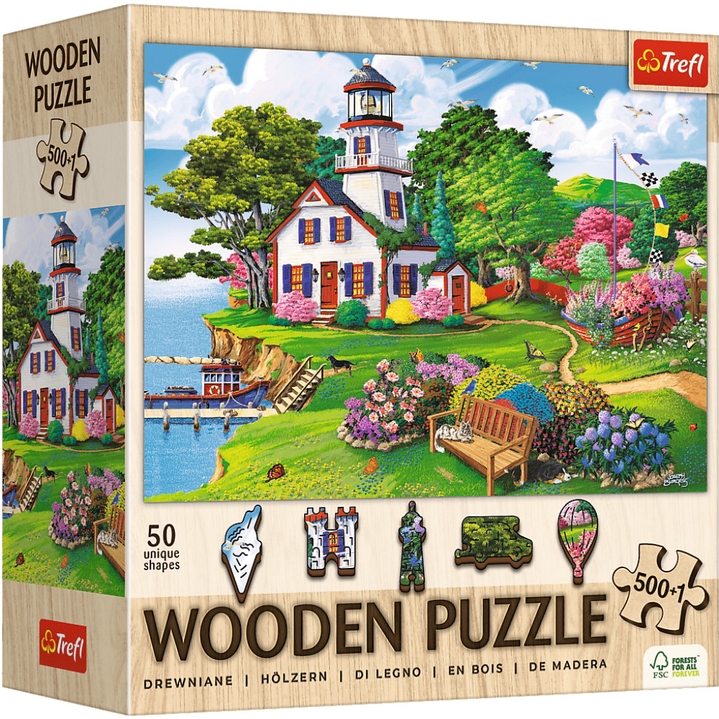 Trefl Trefl Drevené puzzle 501 - Letné útočisko