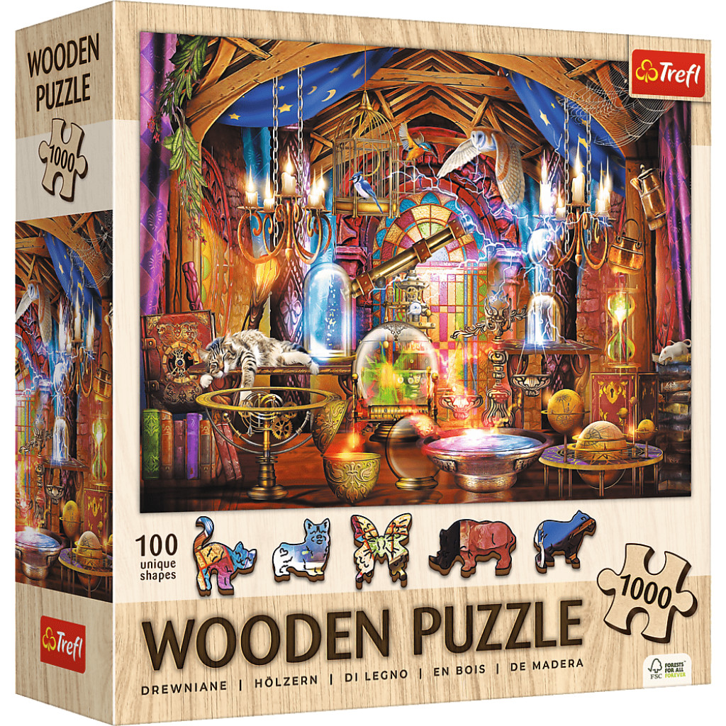 Trefl Trefl Drevené puzzle 1000 - Magická komnata