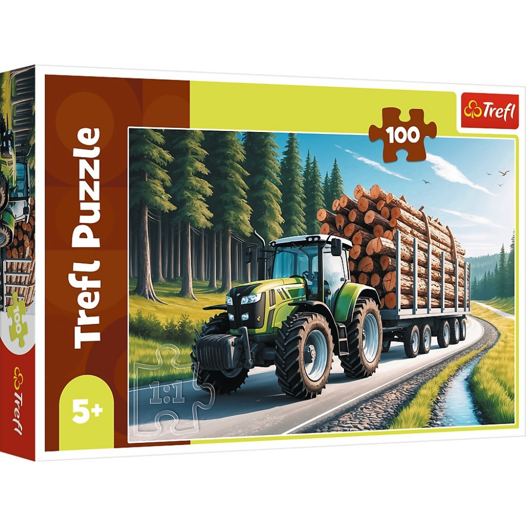 Trefl Trefl Puzzle 100 Lesný traktor
