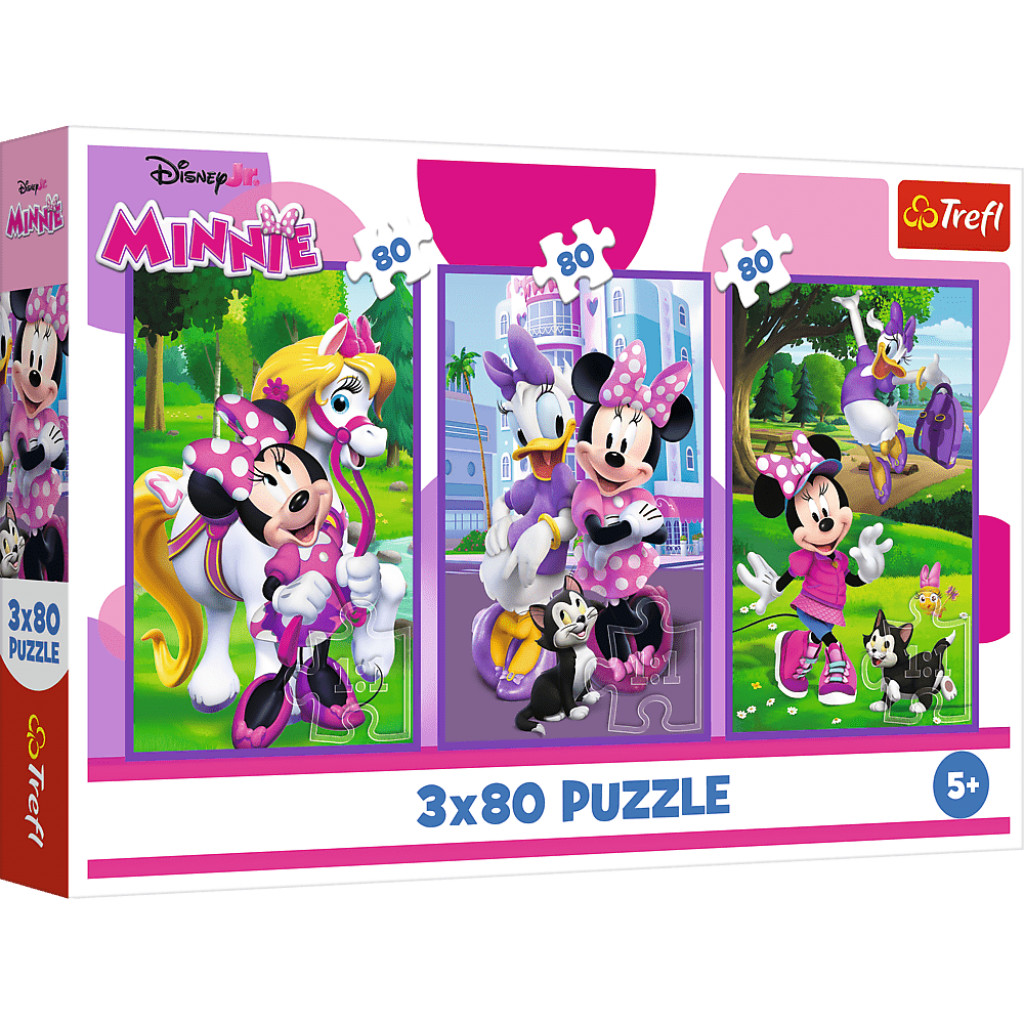 Trefl Trefl Puzzle 3x80 Minnie a priatelia