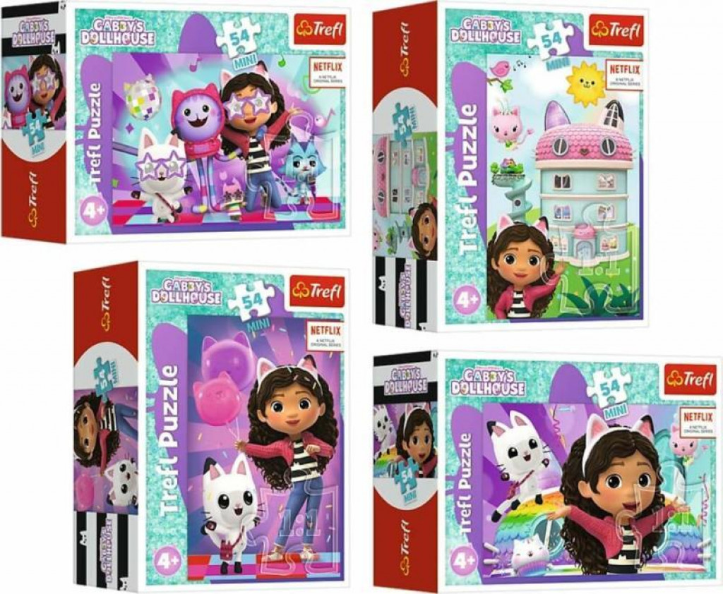 Trefl Trefl Puzzle 54 Mini - S Gabby je vždy zábava / Universal Gabby's Dollhouse