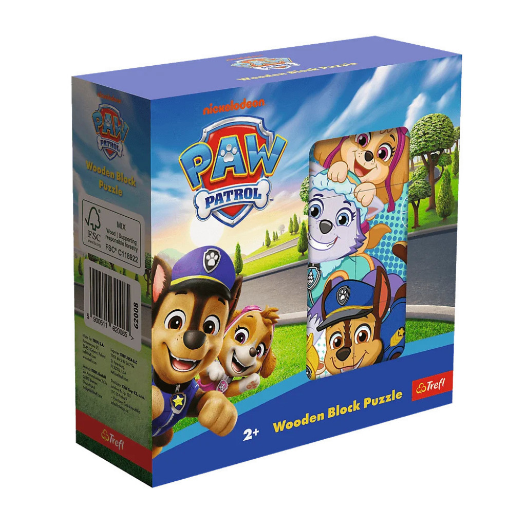 Trefl Trefl Drevené  kocky Paw Patrol