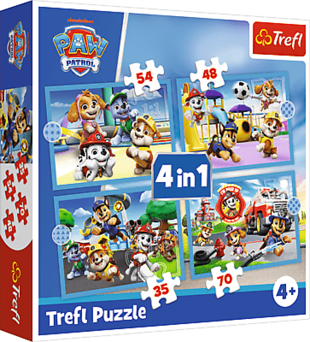 Trefl Trefl Puzzle 4v1 Paw Patrol