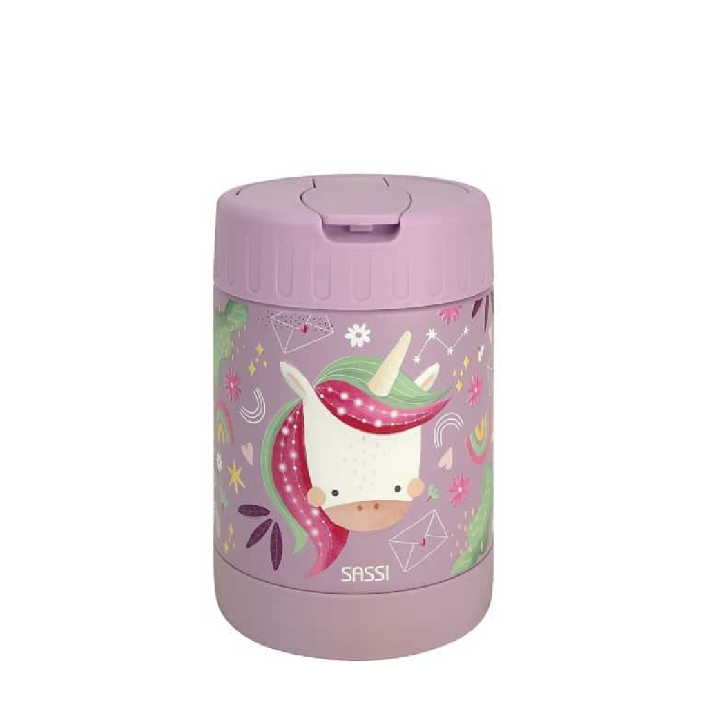 Sassi Detská termoska na jedlo  - sparkly the unicorn - 350ml