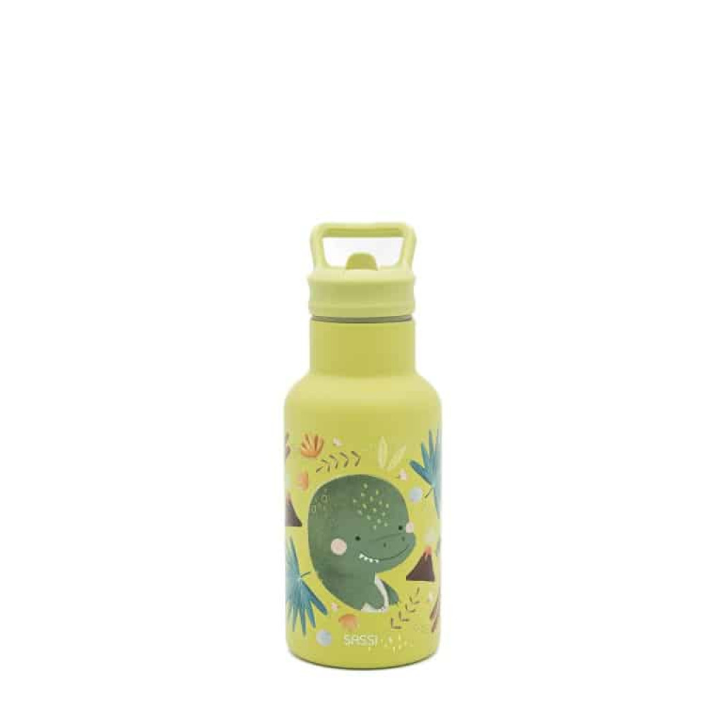 Sassi Termofľaša so slamkou  - cracky the dinosaur - 350ml