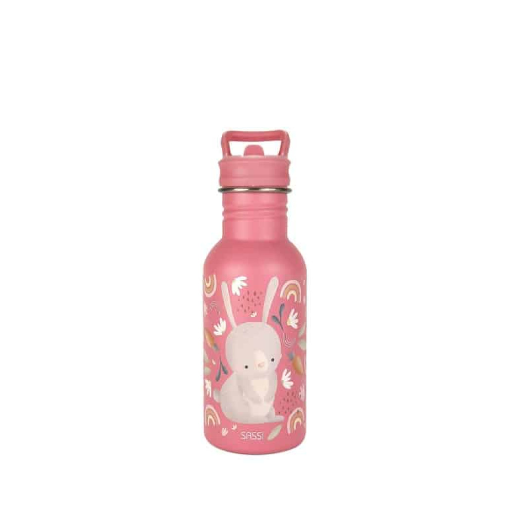Sassi Nerezová fľaša  - fluffy the rabbit - 500ml