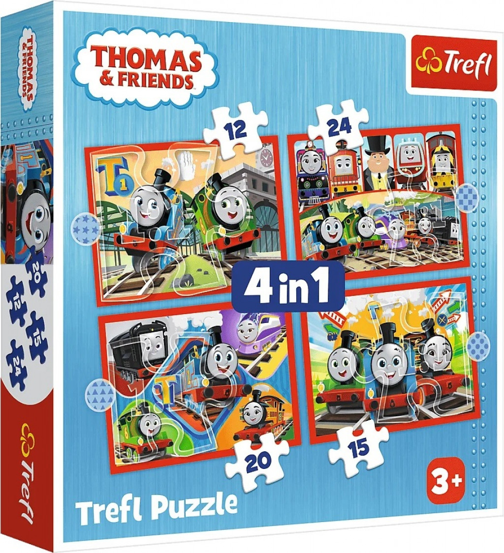 Trefl Puzzle 4v1 - Úžasný Tom / Thomas and Friends