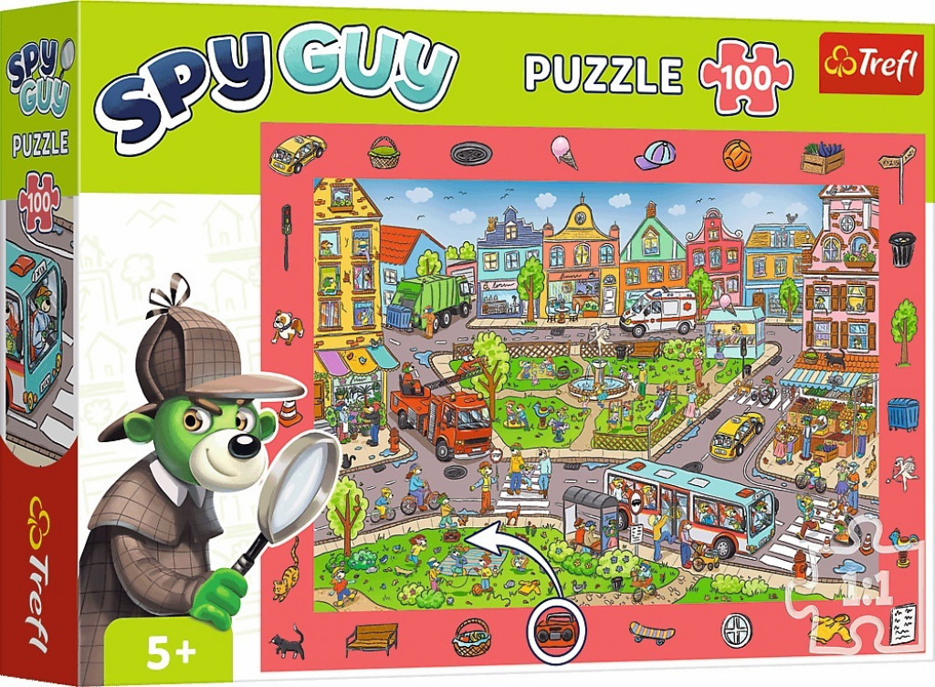 Trefl Trefl Puzzle s hľadaním obrázkov Spy Guy: Mesto 100 dielikov
