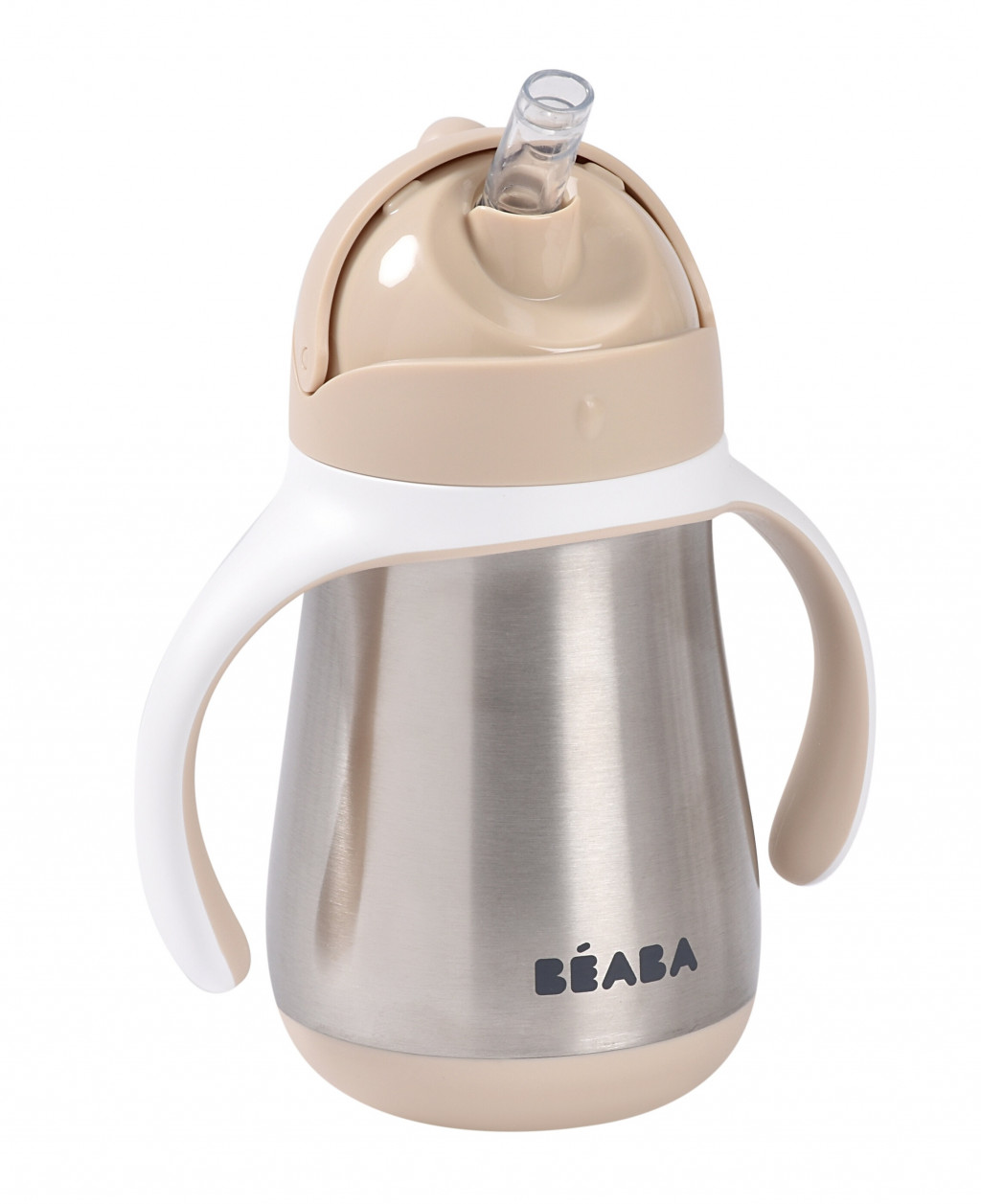 Beaba Hrnek termoizolační s brčkem nerez 250ml Clay Earth