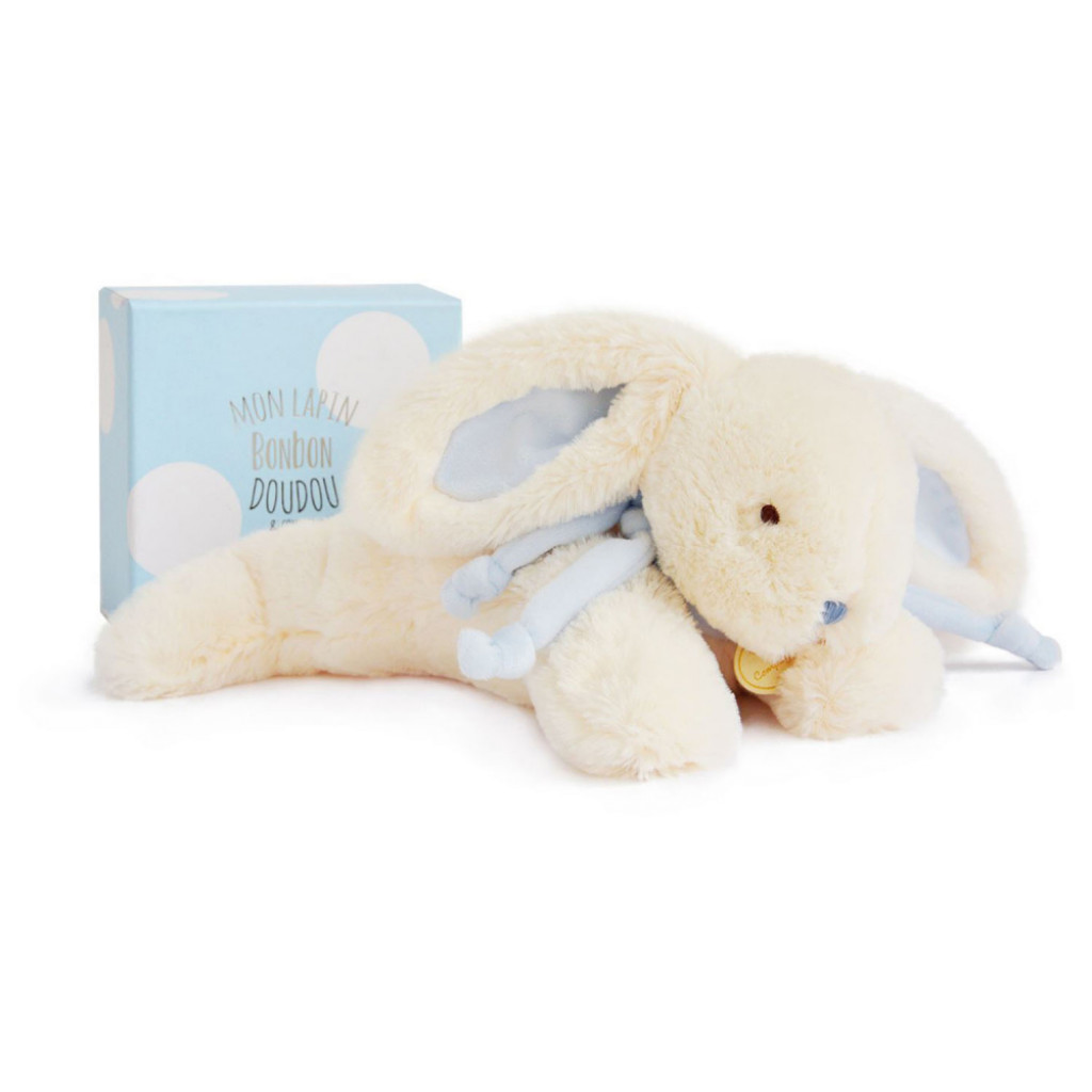DouDou ET Compagnie DouDou et Compagnie Lapin Bonbon Zajíček modrý PM 30cm