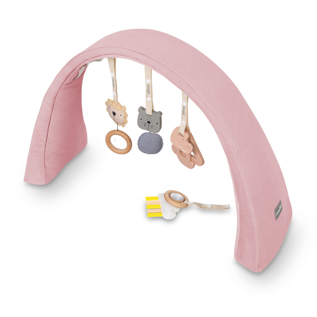 Sleepee Nastavitelná hrazdička pro miminko s hračkami Sleepee Pink