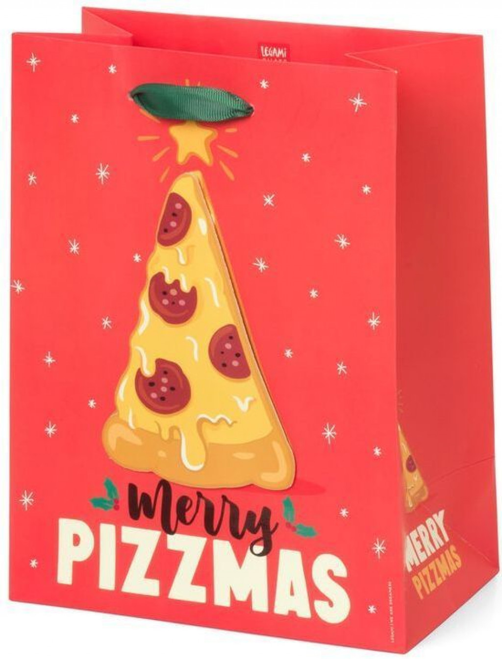Legami Darčeková taška Legami Vianočná darčeková taška - Stredná - Pizza