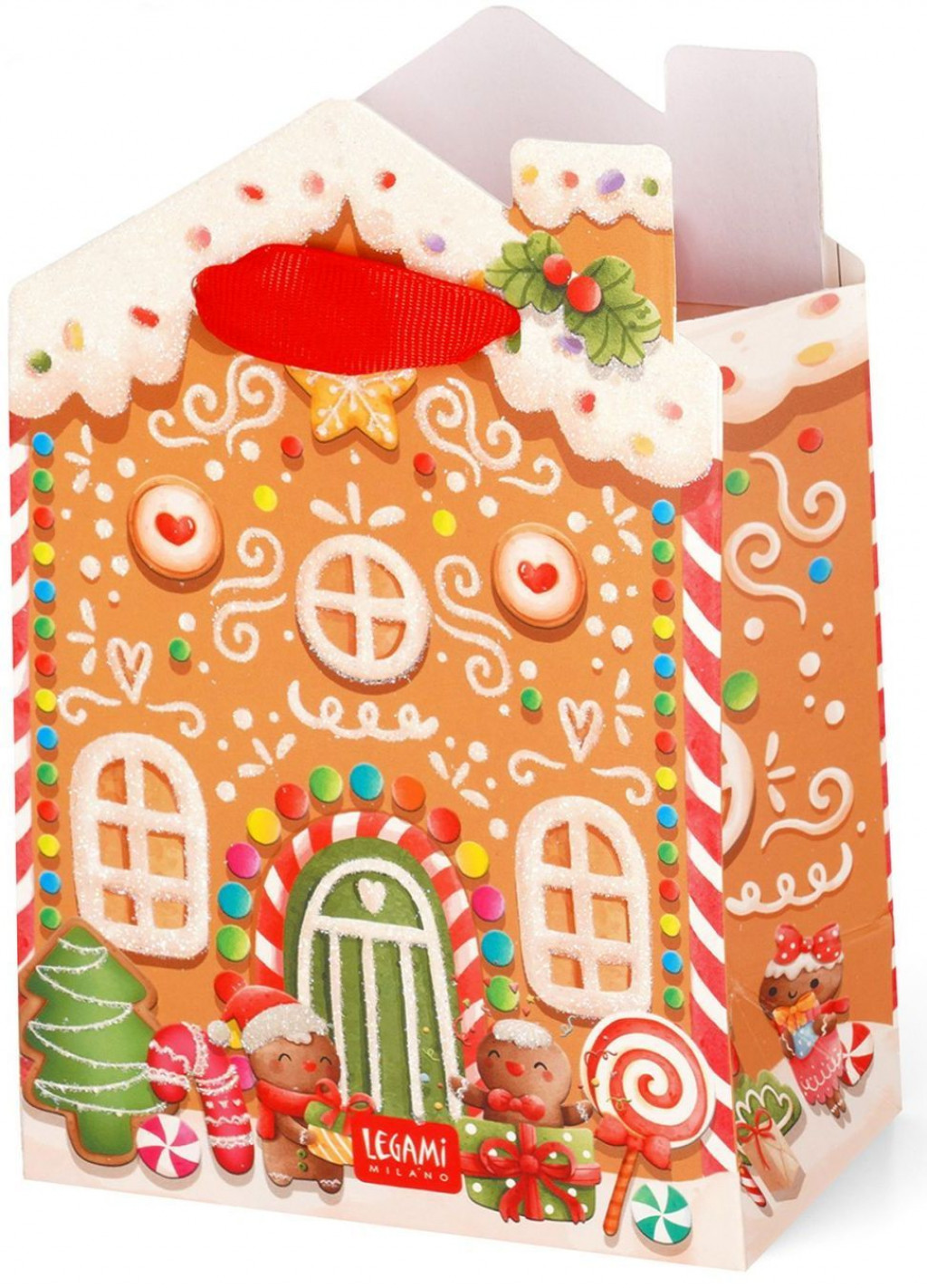 Legami Darčeková taška Legami Gift Bag - Small - Gingerbread House