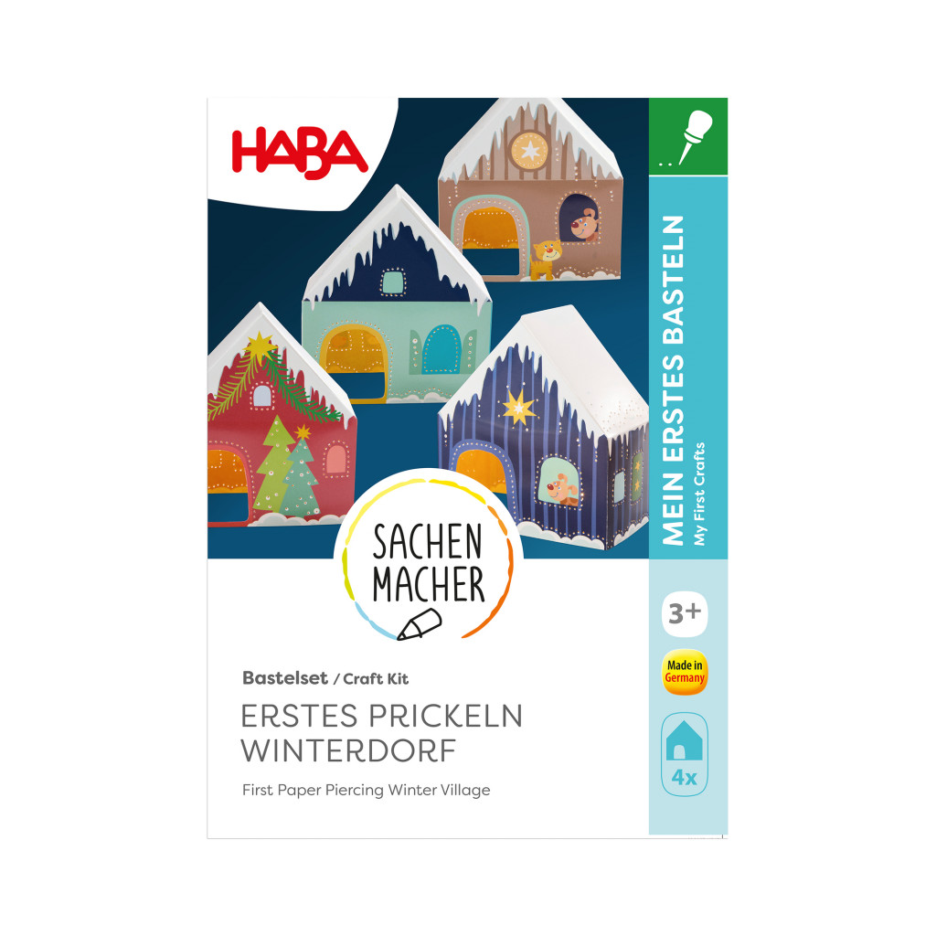 Haba Kreatívna sada Prvé prepichovanie papiera zimná dedinka