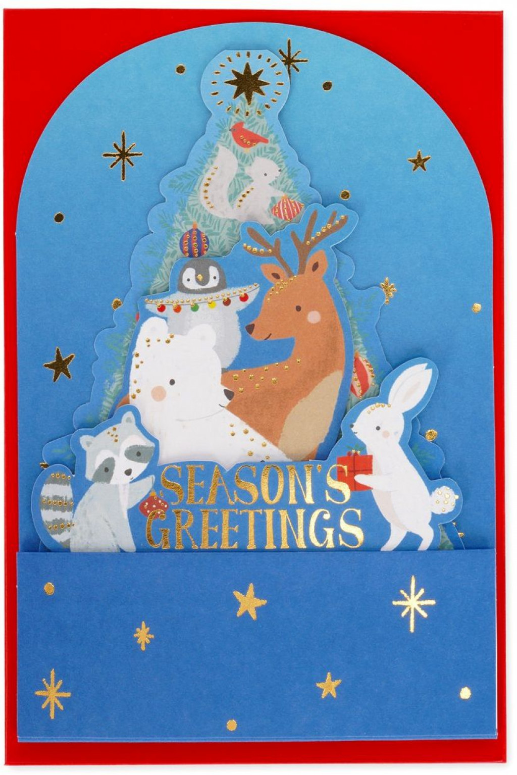 Legami Vianočné prianie Legami Pop-Up Card - Xmas Tree