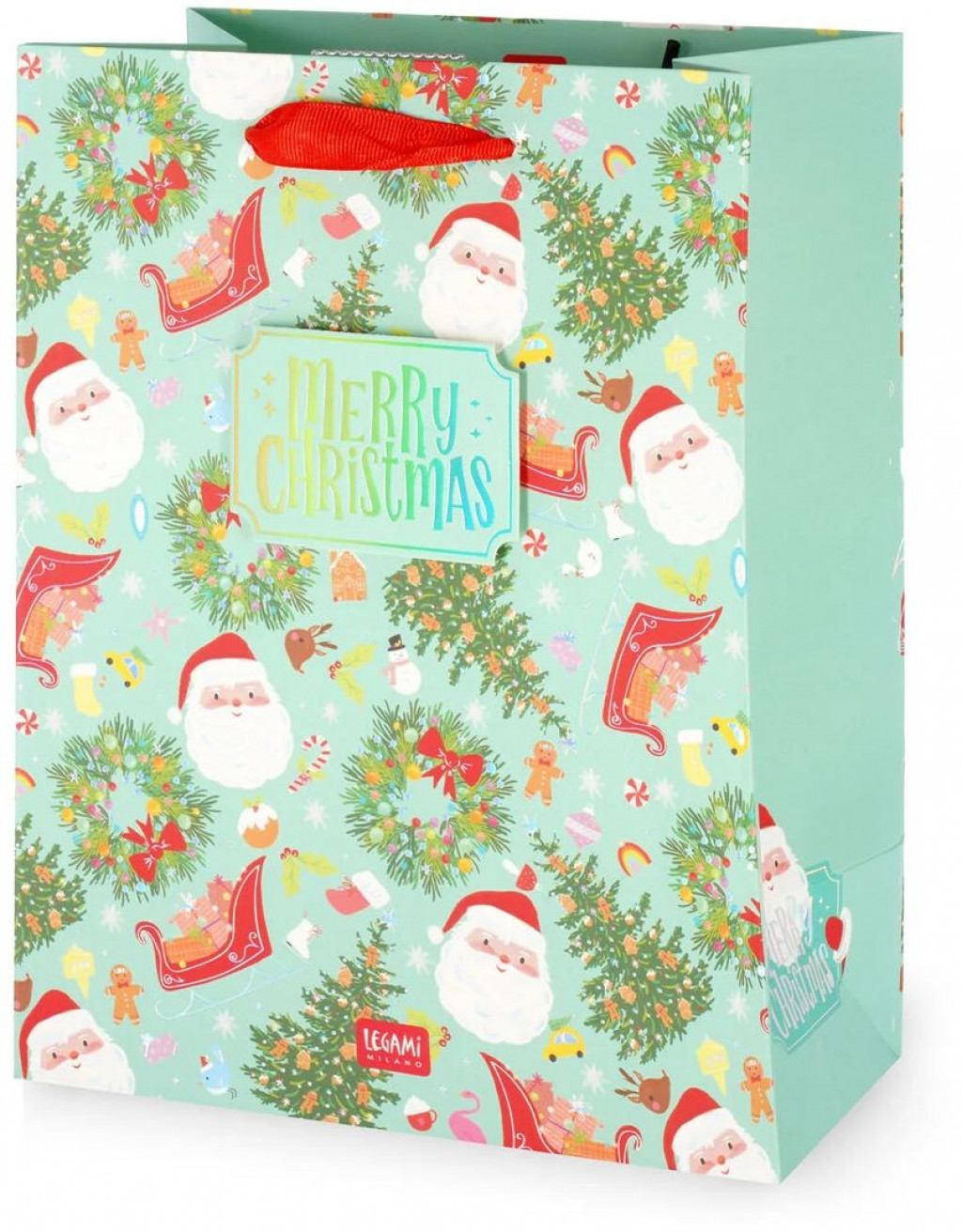 Legami Darčeková taška Legami Gift Bag - Medium - Santa Claus