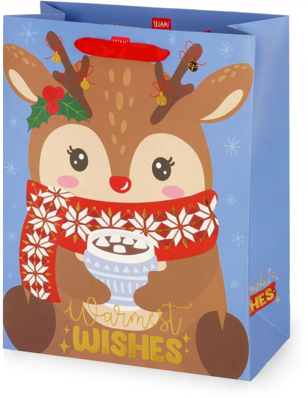 Legami Darčeková taška Legami Gift Bag - Medium - Reindeer
