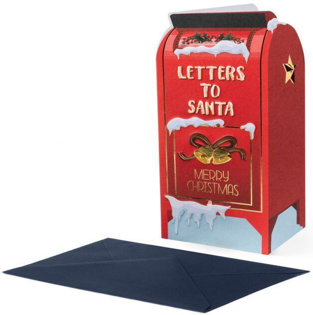Legami Vianočné prianie Legami Holly Jolly Christmas Greeting Cards - 11,5X17 - Letters To Santa