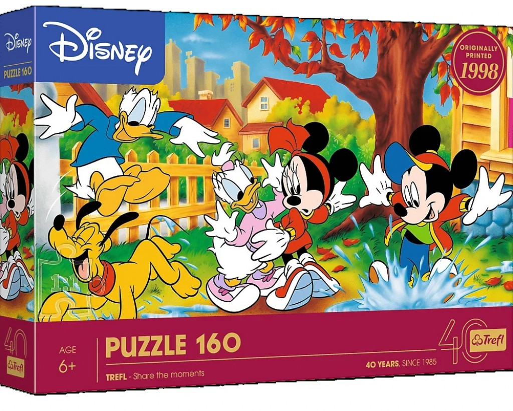 Trefl Trefl Puzzle 160 dielikov Mickey Zábava v kalužiach