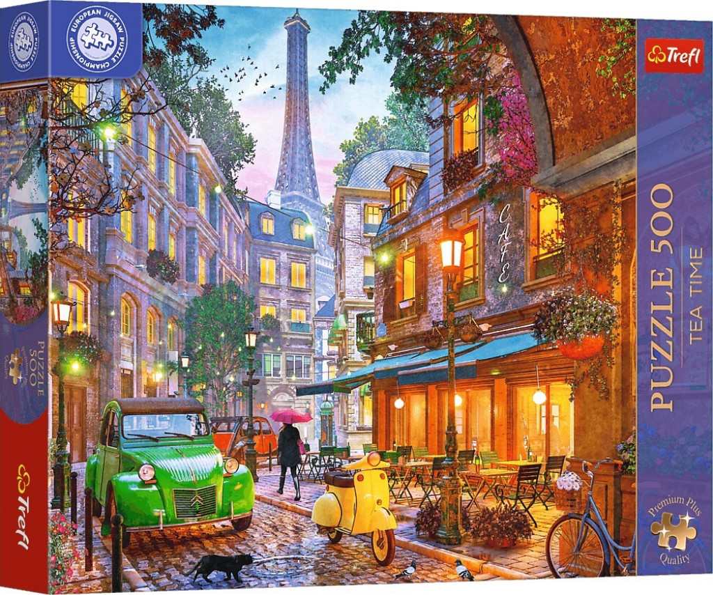 Trefl Trefl Puzzle 500 Premium Plus Tea Time: Kaviareň v Paríži