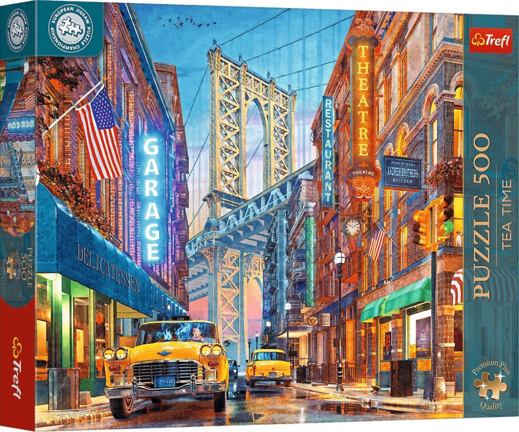 Trefl Trefl Puzzle 500 Premium Plus Tea Time: Výhľad na most v Manhattone