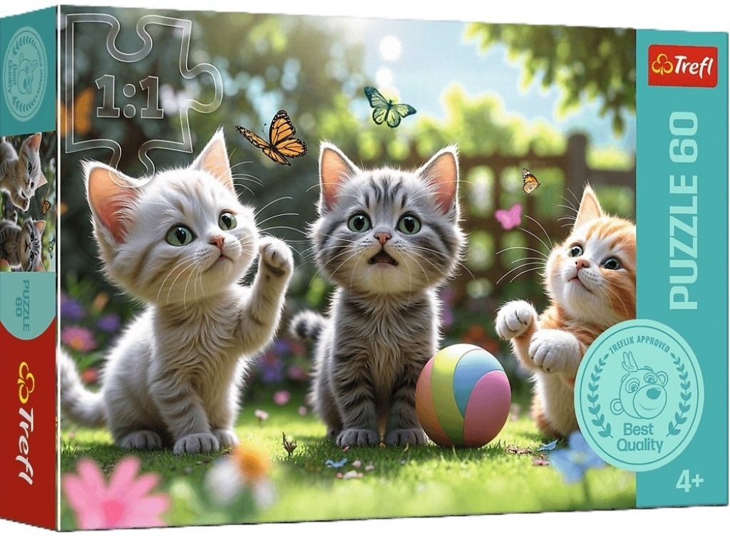 Trefl Trefl Puzzle 60 Tri mačiatka
