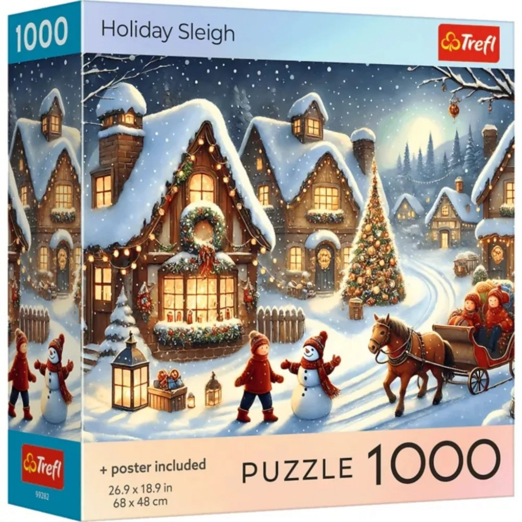Trefl Trefl Puzzle 1000 USA Collection: Sviatočné sane
