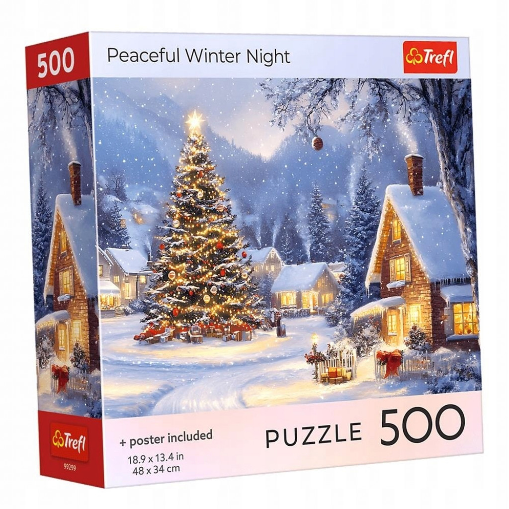Trefl Trefl Puzzle 500 USA Collection:: Pokojná zimná noc