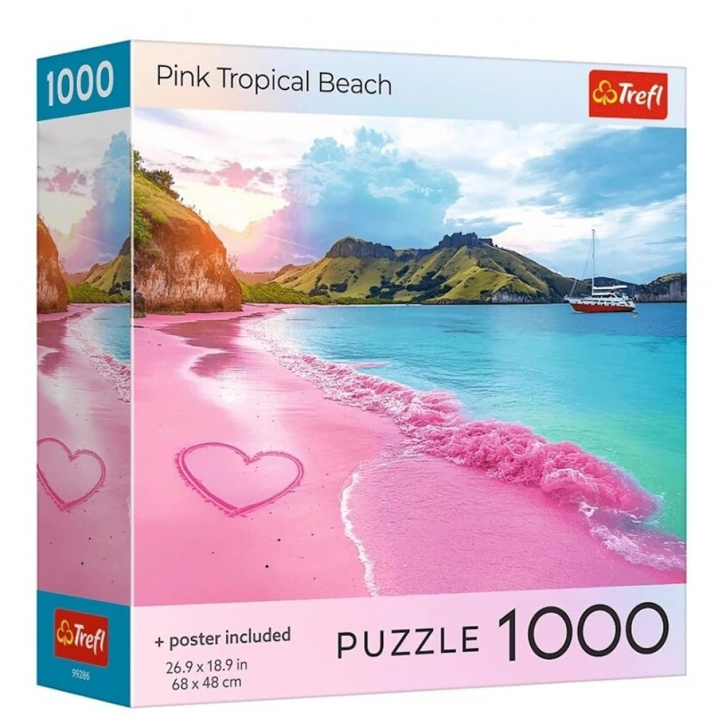 Trefl Trefl Puzzle 1000 USA Collection: Ružová pláž
