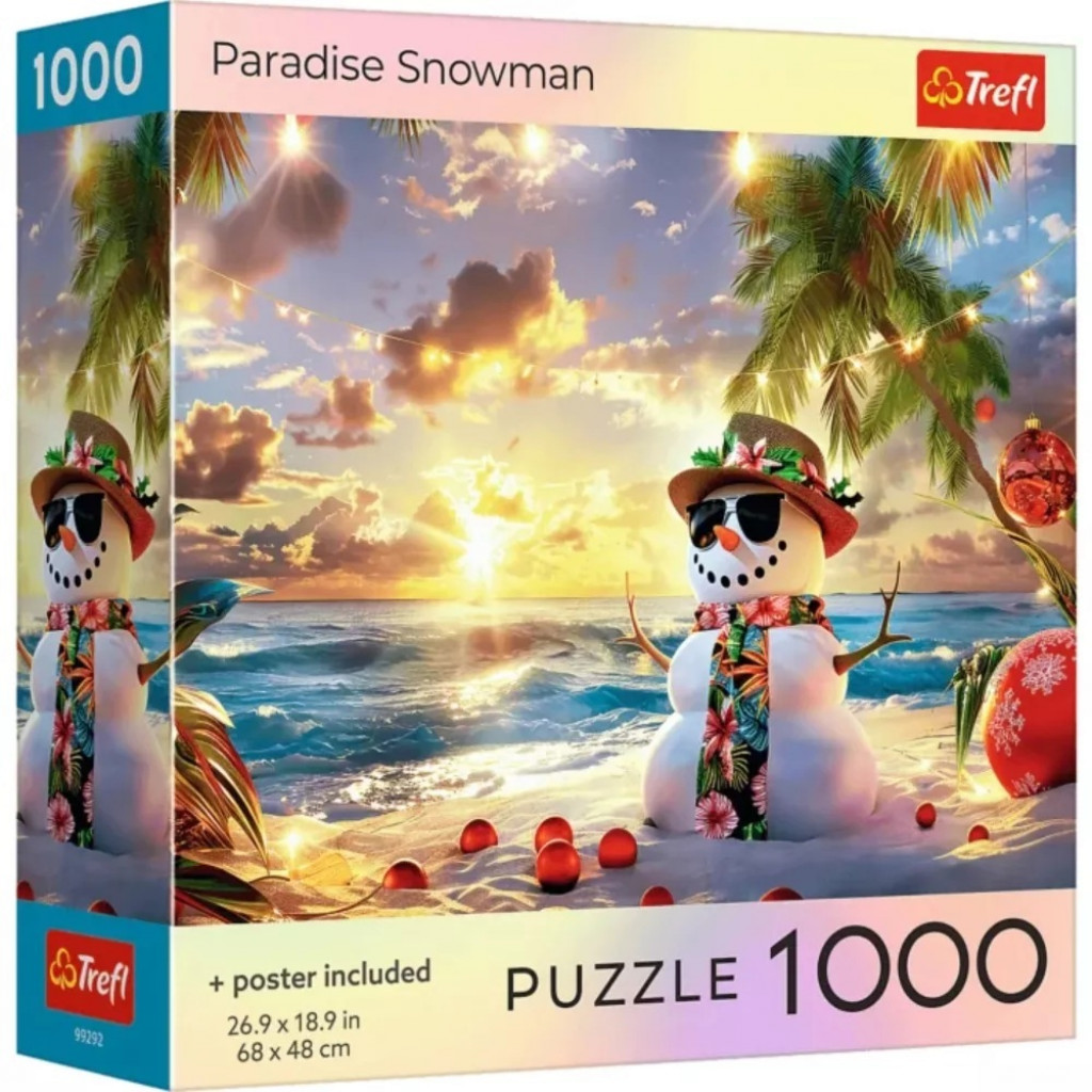 Trefl Trefl Puzzle 1000 USA Collection: Snehuliak z raja