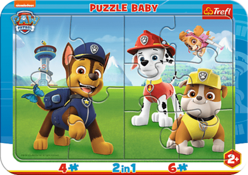 Trefl Trefl Baby puzzle s rámčekom - Paw Patrol