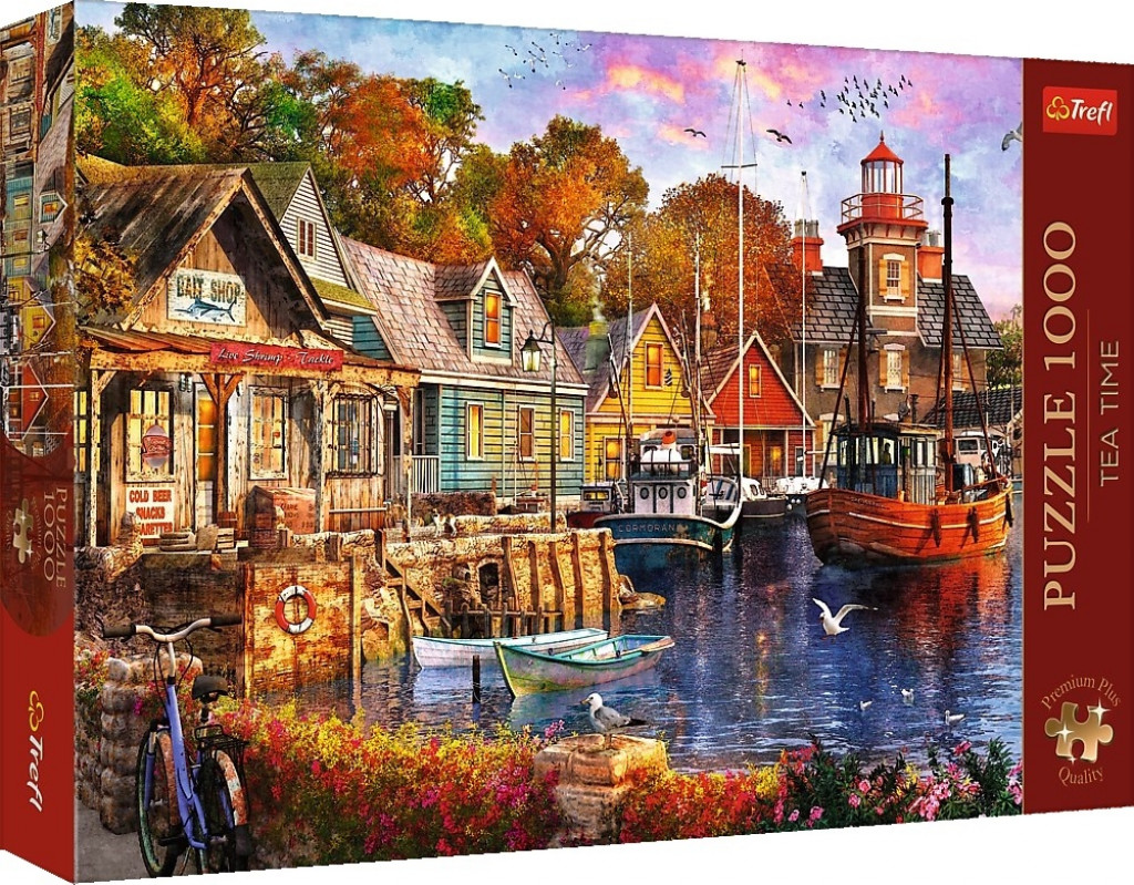 Trefl Trefl Puzzle 1000 Premium Plus - Čajový čas: Prímorský prístav