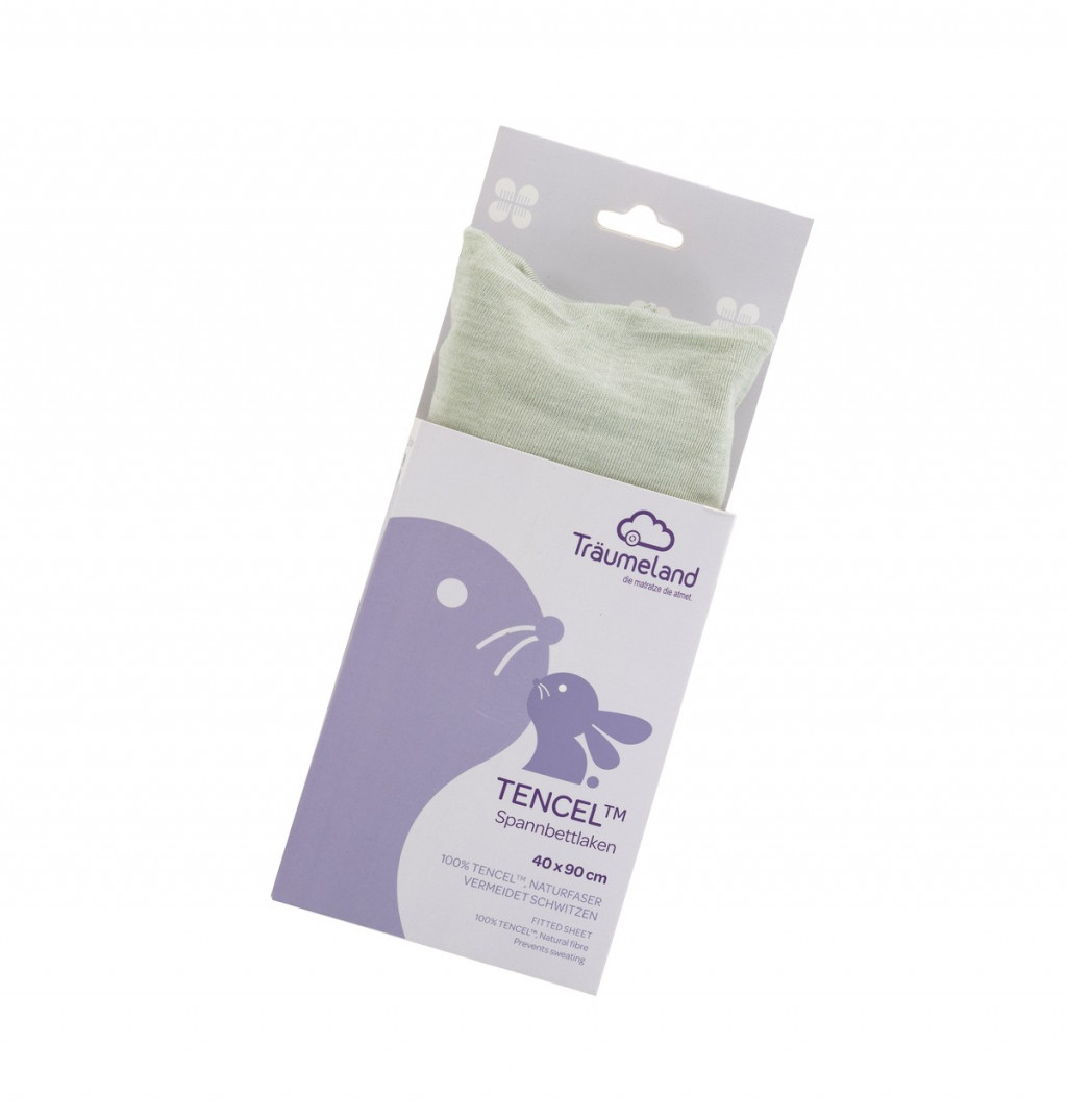 TRÄUMELAND prostěradlo Tencel 40x90 Desert Sage