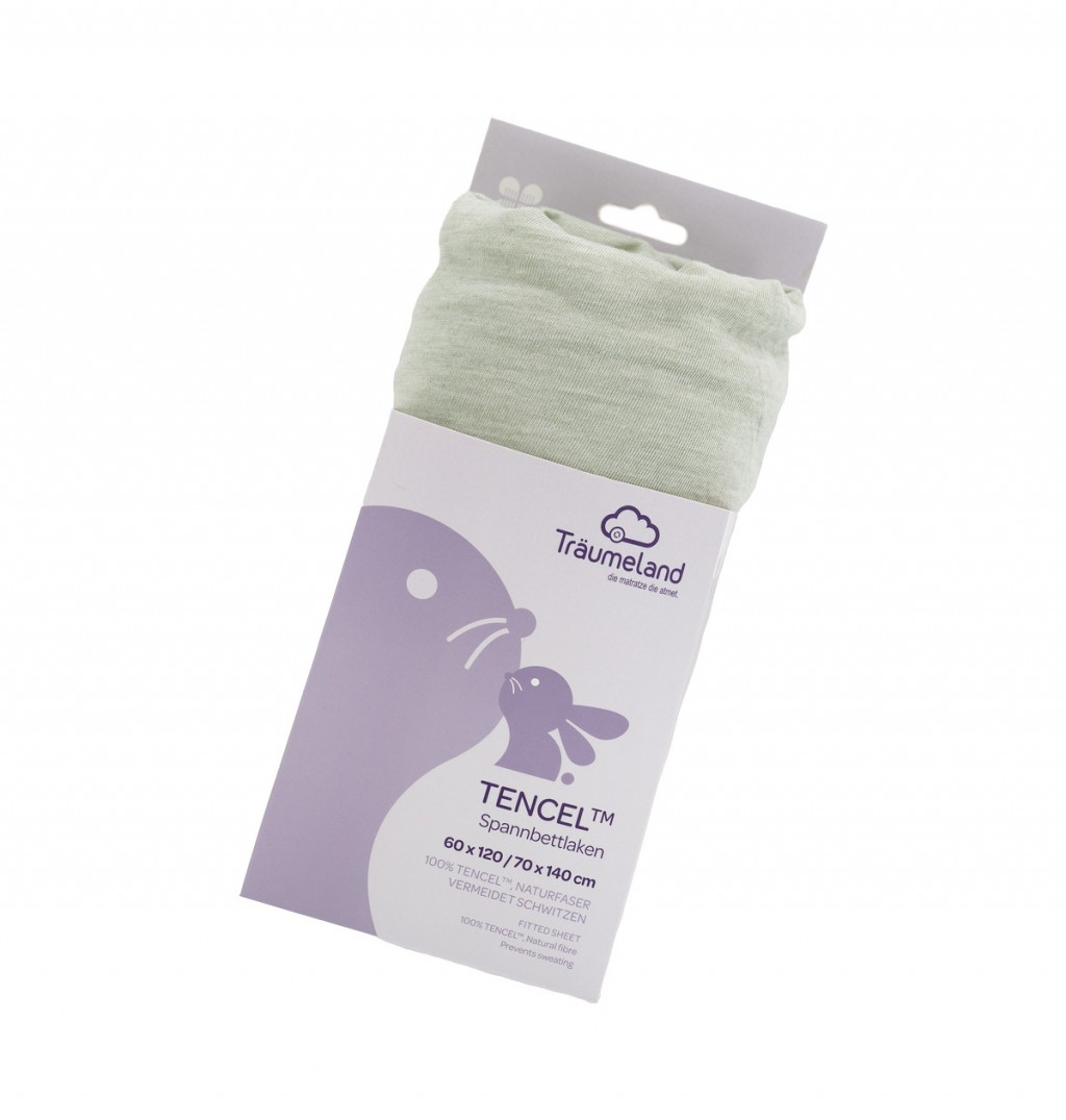 TRÄUMELAND prostěradlo Tencel UNI Desert Sage