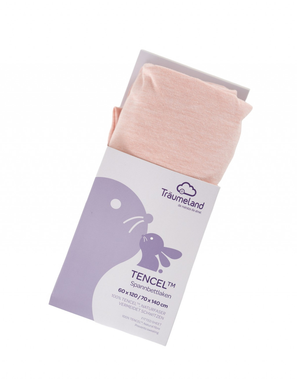 TRÄUMELAND prostěradlo Tencel UNI Rose Smoke