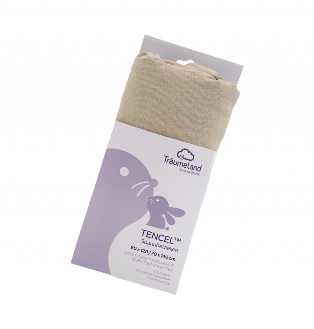 TRÄUMELAND prostěradlo Tencel UNI Taupe