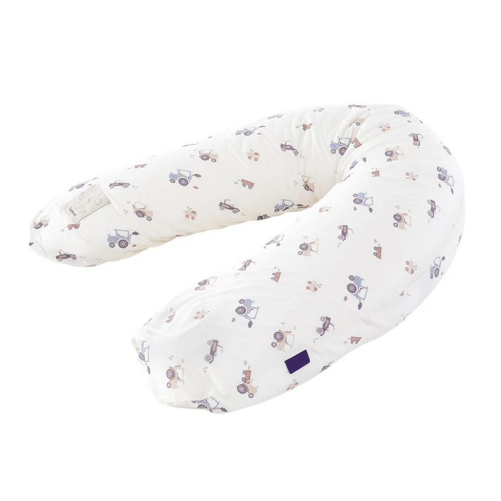 TRÄUMELAND Povlak na elastický kojící polštář Little Farm Blau