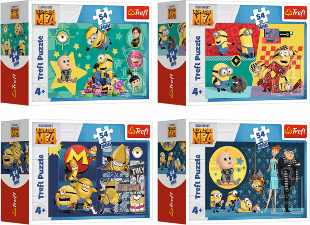 Trefl Trefl Minipuzzle 54 dielikov - Mimoni sú zábavní!