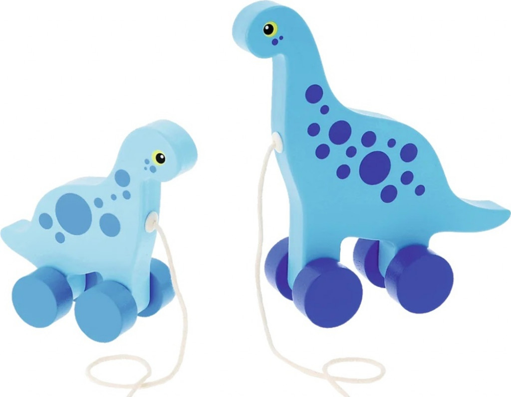 Trefl Trefl Drevená ťahacia hračka Dinosaurus Sauropod