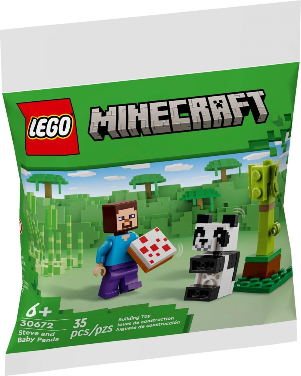 Lego® LEGO® Minecraft Steve s mládětem pandy