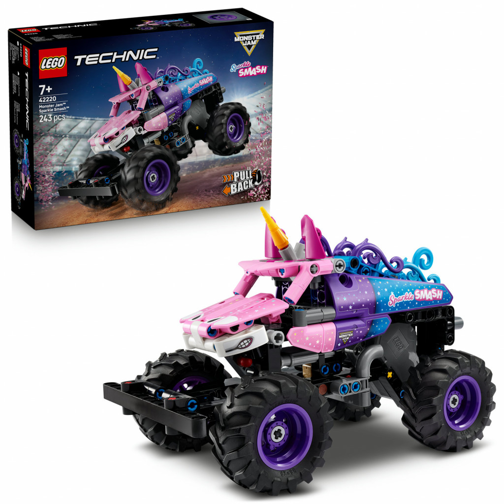 Lego® Monster Jam™ Sparkle Smash™ s naťahovacím motorom