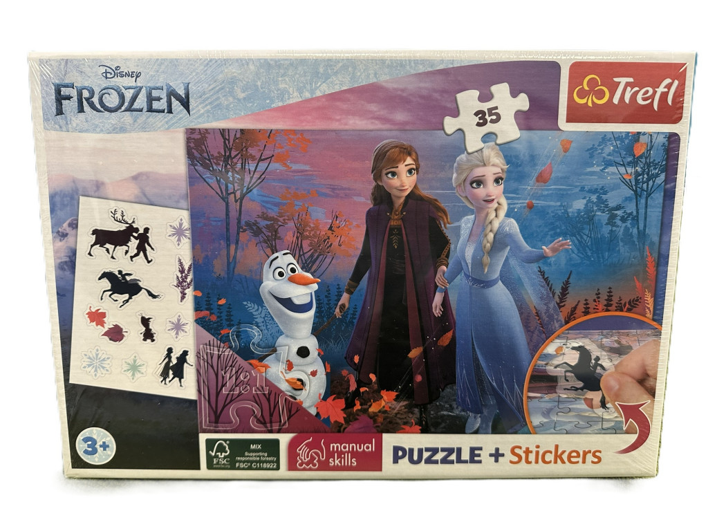 Trefl Trefl Puzzle 35 + samolepky - Frozen