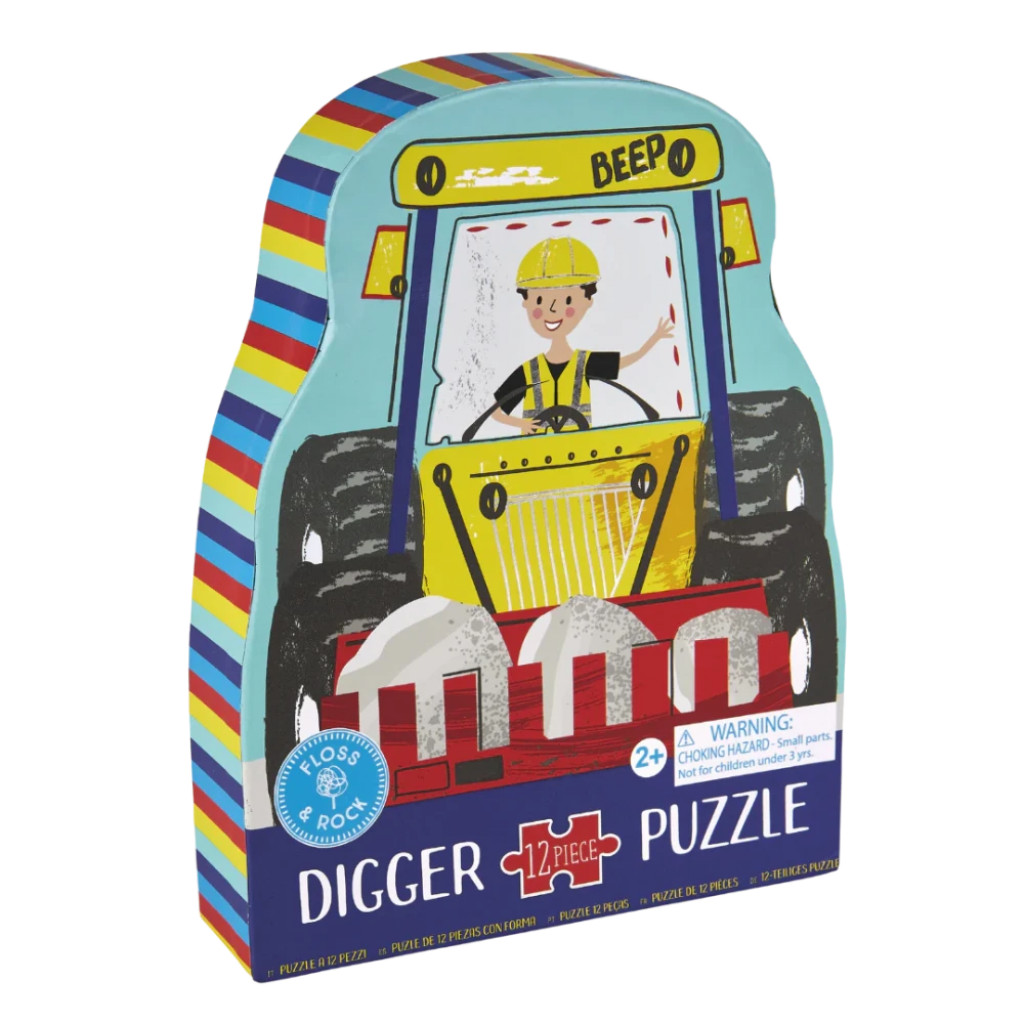 Floss&Rock tvarované puzzle v tvarované krabičce – Stavba