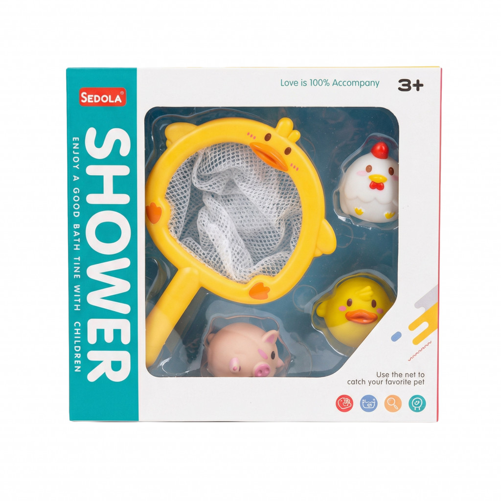 Sedola Hračky na potápění + podběrák Farma