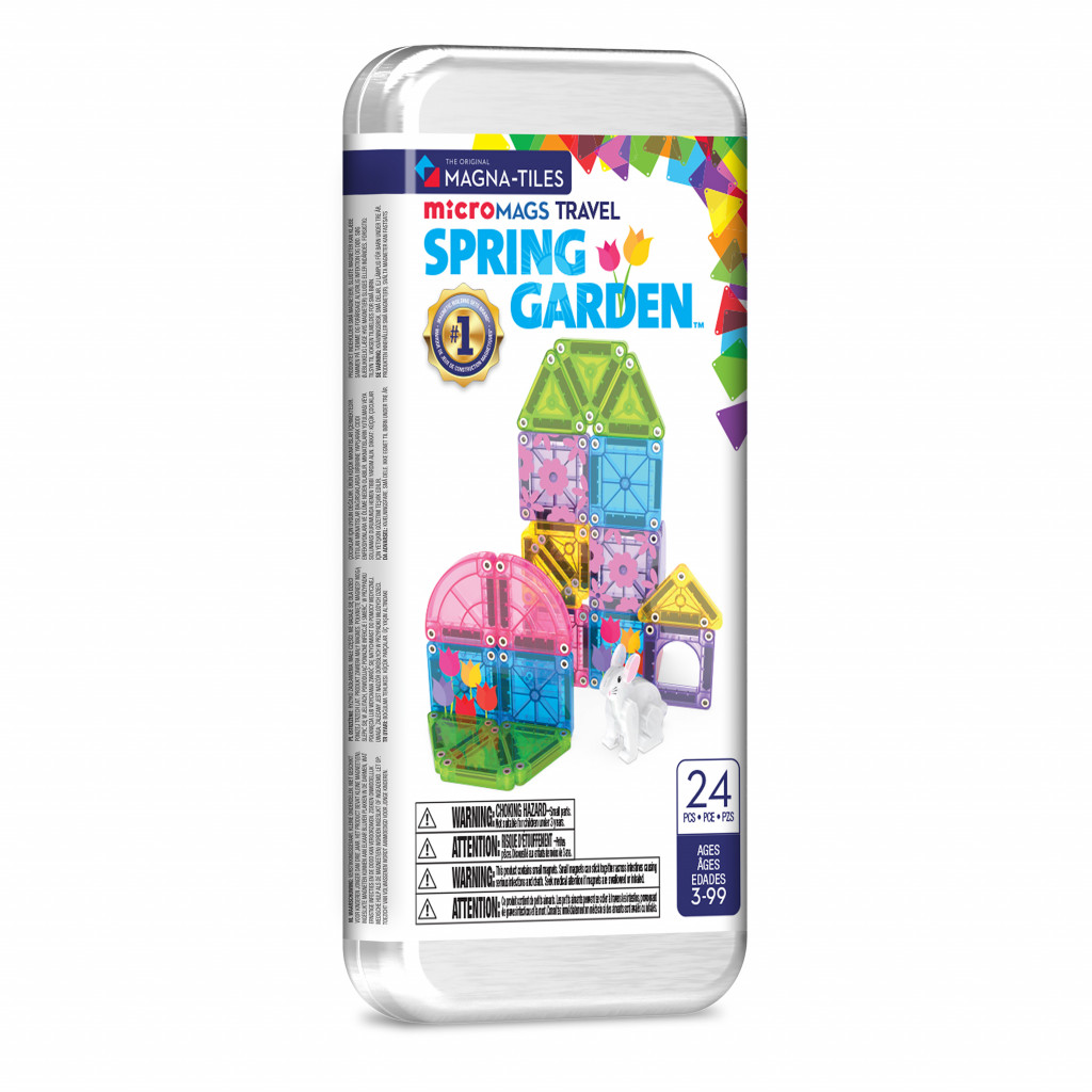 Magna-Tiles Magnetická stavebnice microMAGS Spring Garden Travel Set 24 dílů