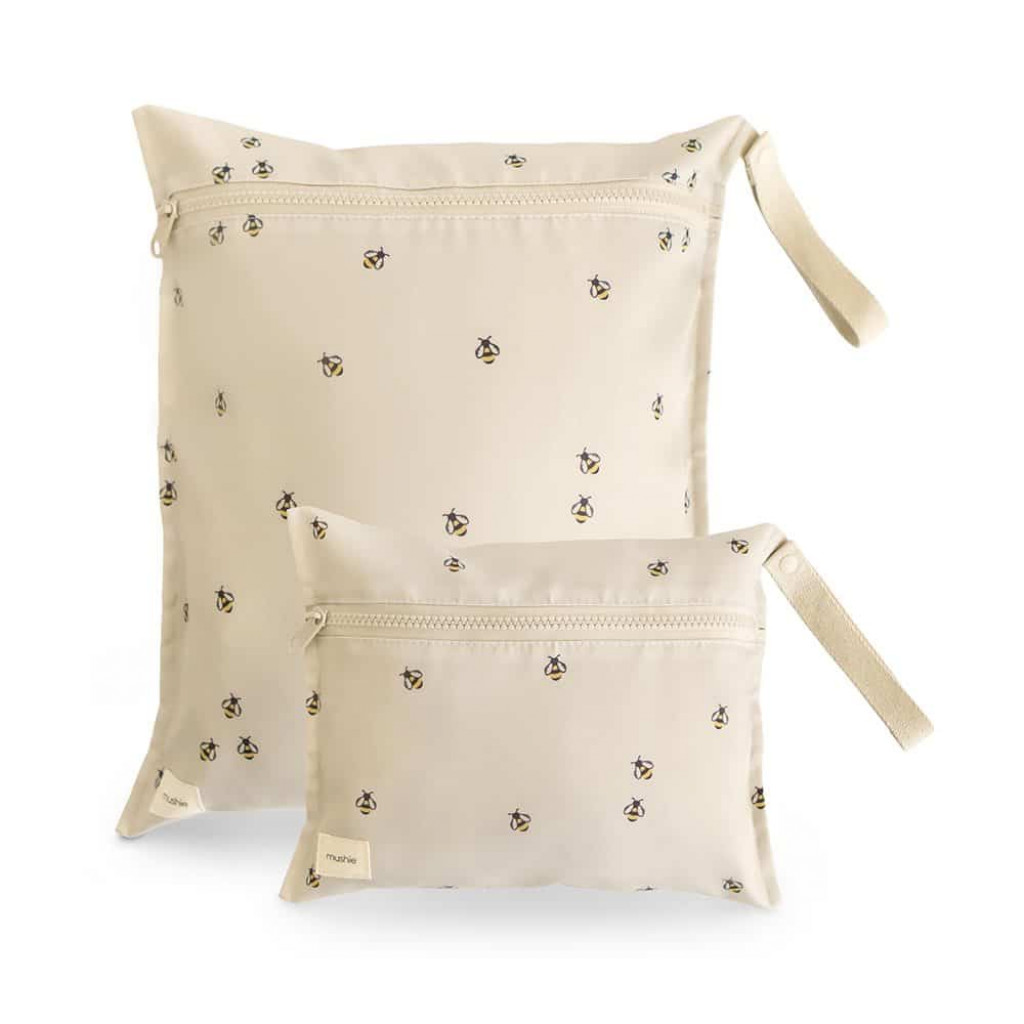 Mushie Vodeodolné vrecká mushie - bees - 2ks