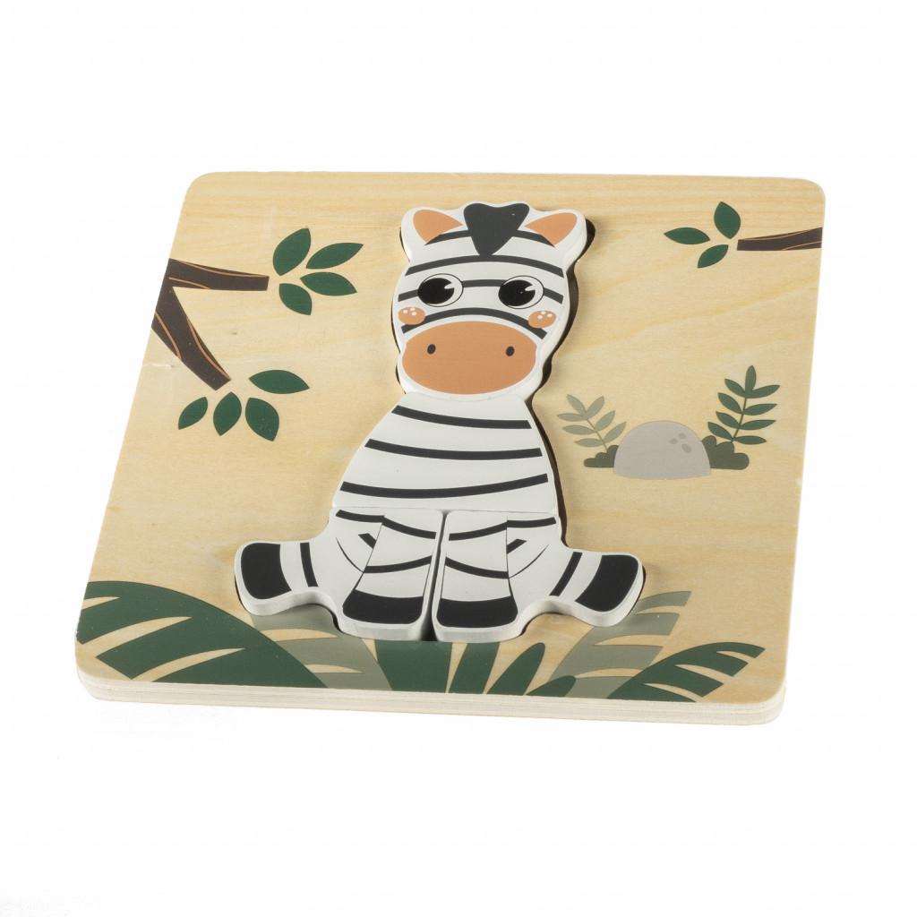 Zopa Dřevěné puzzle malé, Zebra