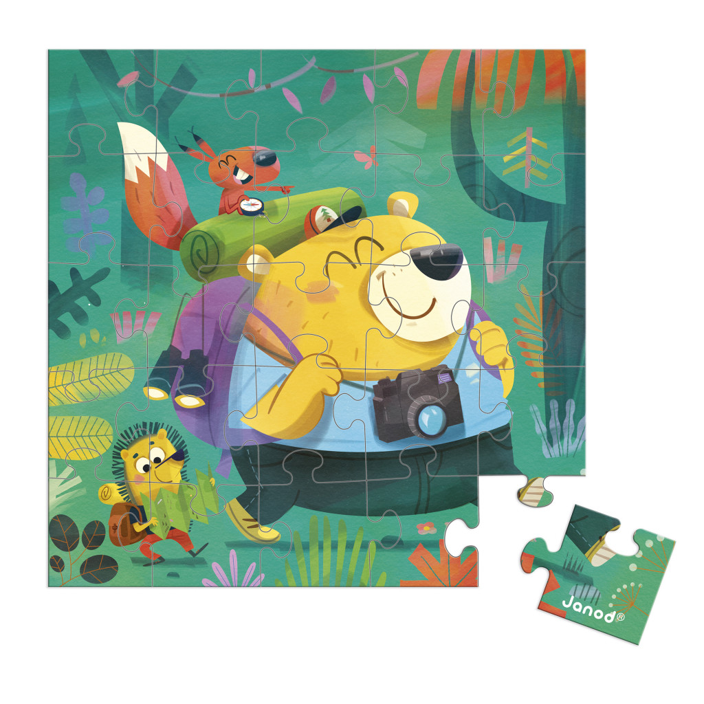 Janod Blahoželanie k narodeninám s puzzle Turistika